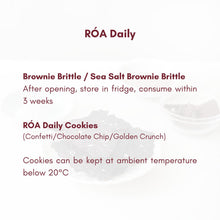 Load image into Gallery viewer, RÓA DAILY SEA SALT WITH CHIA SEED BROWNIE BRITTLE 30G - BUNDLE