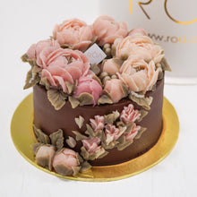 Load image into Gallery viewer, FLORAL GRAND DARK CHOCOLATE CAKE (4.5&quot;/ 6&quot;/ 8&quot;)
